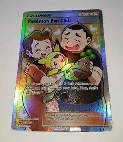 Trainer POKEMON FAN CLUB (Full Art) 155/156 Ultra Prism Holo NM 🌟 Sakuma - Image 1