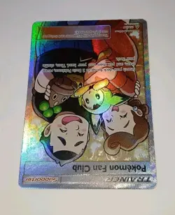 Trainer POKEMON FAN CLUB (Full Art) 155/156 Ultra Prism Holo NM 🌟 Sakuma - Image 3