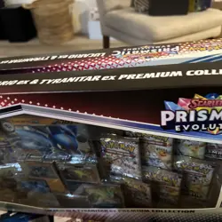 Pokemon Prismatic Evolutions Lucario EX & Tyranitar EX Premium Collection Box - Image 2