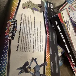 Pokemon Prismatic Evolutions Lucario EX & Tyranitar EX Premium Collection Box - Image 3