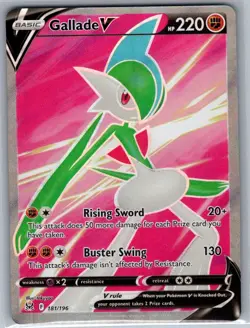 Gallade V (Full Art) 181/196 SWSH11: Lost Origin - Pokemon Card - NM - Image 1