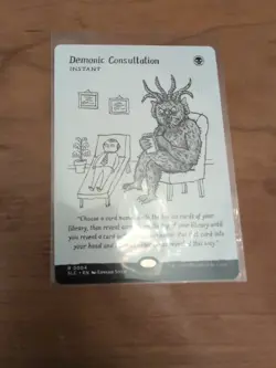 MTG - DEMONIC CONSULTATION Secret Lair Countdown Kit Encyclopedia Magic, NM - Image 1