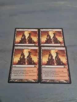 MTG Dragonskull Summit X4 Magic 2011- Regular Rare dual land. - Image 1