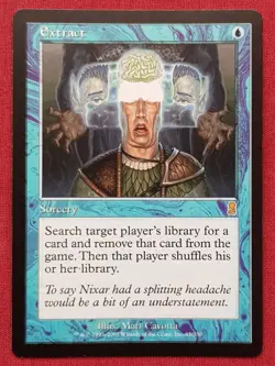 Magic The Gathering ODYSSEY EXTRACT blue card MTG - Image 1