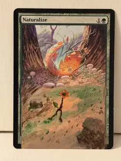 Naturalize Hand Painted Full Art Extension Altered Art MTG Magic - Image 1