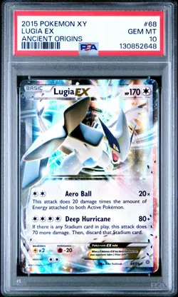 2015 POKEMON ANCIENT ORIGINS LUGIA EX #68 PSA 10 GEM MINT #130852648 - Image 1