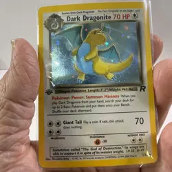 Pokemon Dark Dragonite 1st Edition 5/82 Holo Team Rocket Set Rare WOTC 2000 - Image 1