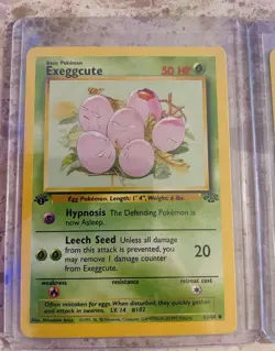 1st Edition 1999 Exeggcute Jungle Pokemon #52/64 & 1st Edt Evolved Exeggutor#35 - Image 2
