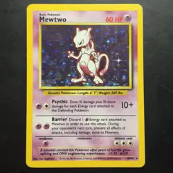Pokemon Vintage Holo Mewtwo 010/102 Base Set Wotc 1999 - Image 1