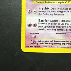 Pokemon Vintage Holo Mewtwo 010/102 Base Set Wotc 1999 - Image 5