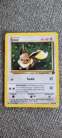 Eevee - Pokemon TCG - MP - Common - Team Rocket 55/82 - Image 1