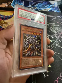 2003 Yugioh DCR-073 DARK CRISIS 1ST Edition SKULL ARCHFIEND OF LIGHTNING PSA 10 - Image 2