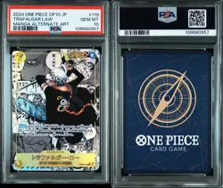 MANGA ALT ART TRAFALGAR LAW One Piece 2024 OP10 Royal Blood Japanese #119 PSA 10 - Image 3