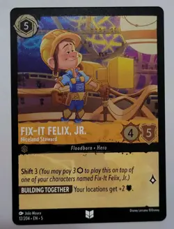 Disney Lorcana TCG - Shimmering Skies: Fix-It Felix, Jr (012/204)- Uncommon Foil - Image 1