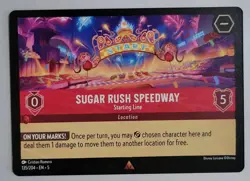 Disney Lorcana TCG - Shimmering Skies: Sugar Rush Speedway (135/204) - Rare - NM - Image 1