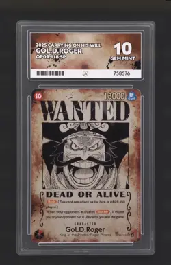Gol D. Roger OP09 Wanted Alt Art - Carrying on His Will - One Piece TCG - ACE 10 - Image 3