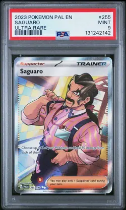 2023 Pokemon Pal En-Paldea Evolved #255 Saguaro Ultra Rare PSA 9 - Image 1