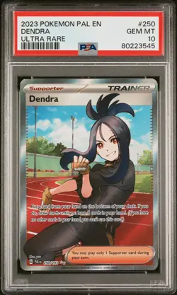 2023 POKEMON PAL EN-PALDEA EVOLVED ULTRA RARE #250 DENDRA PSA 10 - Image 1