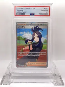 2023 POKEMON PAL EN-PALDEA EVOLVED ULTRA RARE #250 DENDRA PSA 10 - Image 1