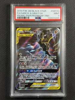 Pokemon Cards PSA 9 Mint Garchomp & Giratina Gx Tag Team Promo S&M 2019 SM193 - Image 1