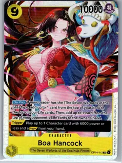 Boa Hancock OP14-112 SR English The Azure Sea's Seven - One Piece Card - NM - Image 1