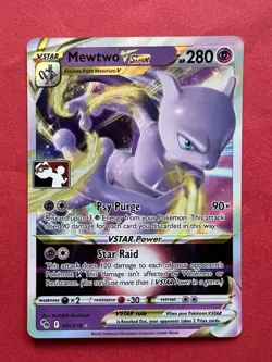Mewtwo VSTAR 031/078 Play! Prize Pack Promo Stamp GO Pokemon TCG Card NM - Image 1