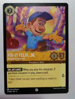 Disney Lorcana TCG - Shimmering Skies: Fix-It Felix, Jr. (017/204) - Common Foil - Image 1