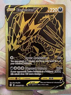 Pokemon Card TCG - Eternatus V SV121 & Eternatus VMAX SV122 Gold Secret Rares NM - Image 2