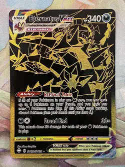 Pokemon Card TCG - Eternatus V SV121 & Eternatus VMAX SV122 Gold Secret Rares NM - Image 4