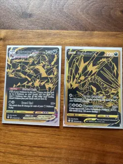 Pokemon Card TCG - Eternatus V SV121 & Eternatus VMAX SV122 Gold Secret Rares NM - Image 1