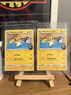 Sealed - Pikachu On the Ball Pokemon Card, 001/005, Fustal Football Promo - Image 1