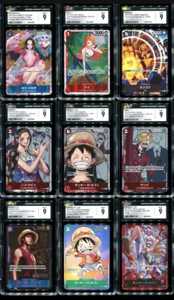 Huge One Piece CGC 9 MINT Bundle/Lot! 9 Cards! - Image 1