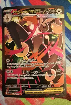 🐰 Mega Lopunny ex 128/094 Me02: Phantasmal Flames Holo + FREE CARD Fresh Pull - Image 2