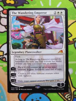 The Wandering Emperor Kamigawa: Neon Dynasty Regular Magic MTG NEO - Image 1