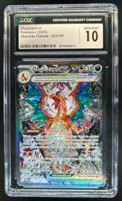 2023 Pokemon SV Obsidian Flames - OBF EN Charizard ex #223/197 CGC 10 - Image 1