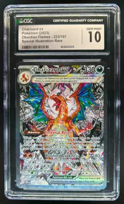 2023 Pokemon SV Obsidian Flames - OBF EN Charizard ex #223/197 CGC 10 - Image 1