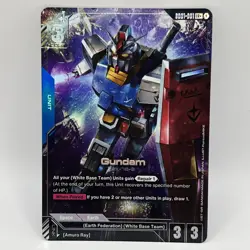 Gundam Card Game Newtype Rising GD01 Gundam RX-78-2 GD01-001 LR+ - Image 1