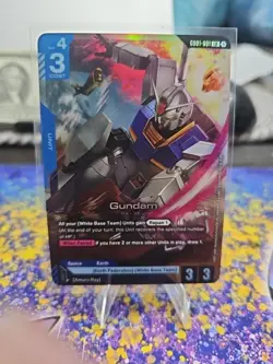 Gundam Card Game GD01-001 LR Gundam RX-78-2 Newtype Rising English - Image 1