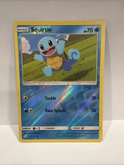 Squirtle #23/181 Reverse Holo Common NM Sun & Moon Team-Up Pokemon Card TCG NM - Image 1