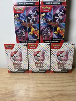 Pokemon Prismatic & Mega Evolutions, 151 & Destined Rival Booster Bundle Lot - Image 3