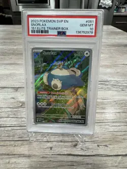 2023 POKEMON SVP EN-SV BLACK STAR PROMO 151 ELITE TRAINER BOX SNORLAX PSA 10 - Image 1
