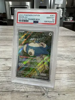 2023 POKEMON SVP EN-SV BLACK STAR PROMO 151 ELITE TRAINER BOX SNORLAX PSA 10 - Image 2