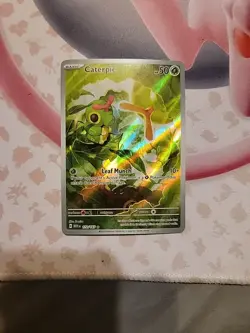 Caterpie 172/165 Illustration Rare Pokemon TCG Scarlet & Violet 151 NM Condition - Image 1