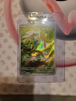 Caterpie 172/165 Illustration Rare Pokemon TCG Scarlet & Violet 151 NM Condition - Image 3