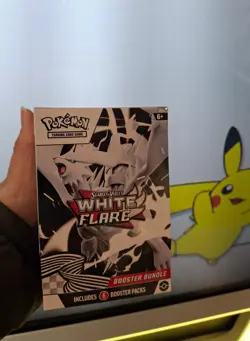 Pokemon TCG Scarlet & Violet White Flare Booster Bundle 6 SEALED BOOSTER PACKS - Image 1
