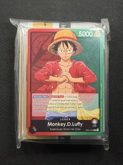 One Piece Sealed Welcome Kit Monkey.D.Luffy Demo Deck Sealed OP01-003 No Pack - Image 1