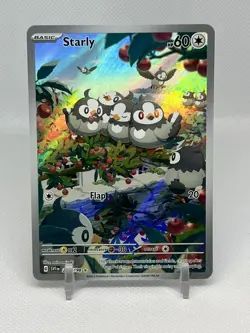 Starly 221/198 SV01: Scarlet & Violet Base Set Illustration Rare Pokemon Card - Image 1