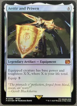 MTG Universes Beyond: Final Fantasy - Aettir and Priwen FOIL (0253) NM - Image 1