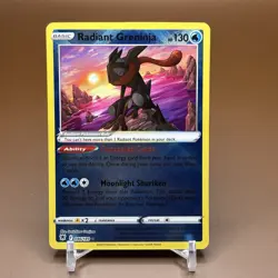 Pokemon TCG Radiant Greninja 046/189 NM Reverse Holo Astral Radiance - Image 1