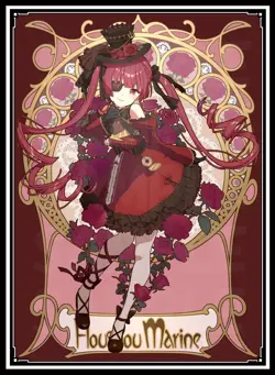 VTuber hololive Mucha Houshou Marine doujin Card Sleeve Protector - Image 1